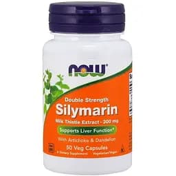 Силимарин (Расторопша) Now 300 мг гепатопротектор 50 капсул