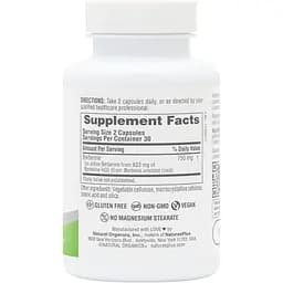 Берберин Nature's Plus Berberine 750 мг 60 таблеток - мініатюра 2