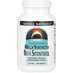 Фітостероли Source Naturals Beta Sitosterol Mega Strength 375 мг 60 таблеток - мініатюра 1