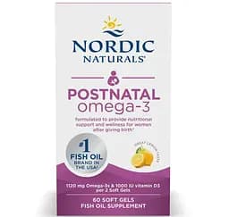 Postnatal Omega-3 Nordic Naturals 60 капсул - мініатюра 1