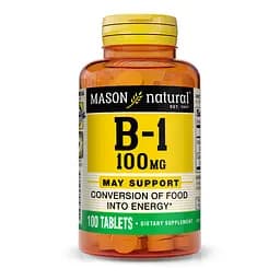 Вітаміни та мінерали Mason Natural Vitamin B1 100 mg 100 таблеток