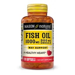 Жирні кислоти Mason Natural Fish Oil 1000 mg Omega-3 300 mg, 120 капсул