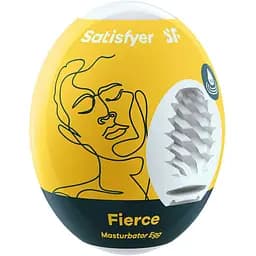 Мастурбатор яйце Satisfyer Single Egg Fierce білий