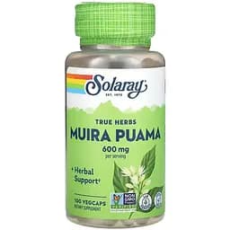 Муіра пуама Solaray Muira Puama 300 мг 100 веганських капсул - мініатюра 1