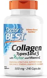 Препарат для суглобів і зв'язок Doctor's Best Collagen Types 1&3 500 mg, 240 капсул