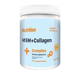 Препарат для суглобів і зв'язок EntherMeal MSM+Collagen Complex 120 капсул