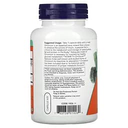 Вітаміни та мінерали NOW Tri-Chromium 500 mcg, 180 вегакапсул - мініатюра 3