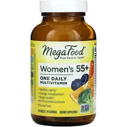 Мультивитамины для женщин 55+ MegaFood Women Over 55 One Daily 90 таблеток