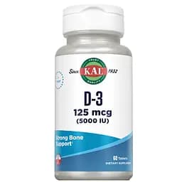 Вітаміни KAL D3 125 mcg 60 пігулок