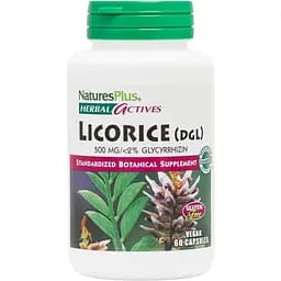 Натуральна добавка NaturesPlus Herbal Actives Licorice 500 mg 60 капсул