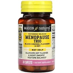 Комплекс екстрактів Mason Natural Menopause Trio, 30 каплет для зменшення припливів