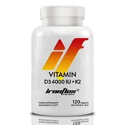 Вітаміни для імунітету IronFlex Vitamin D3 4000 + K2 120 таблеток - мініатюра 1