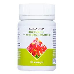 Диетическая добавка Palianytsia Витамин С + экстракт калины 30 капсул