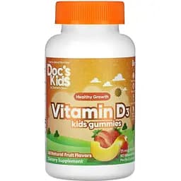Вітамін D3 Doctor's Best Vitamin D3 Kids Gummies фруктовий 60 жувальних цукерок