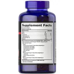 Омега 3-6-9 Puritan's Pride Omega 3-6-9 Fish Oil масло льону риби і бурачника 3600 мг 240 капсул (PTP-10148) - мініатюра 2