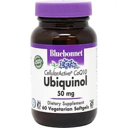 Натуральна добавка Bluebonnet Nutrition Cellular Active Ubiquinol 50 mg 60 вегакапсул