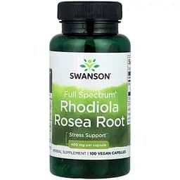 Натуральная добавка Swanson Rhodiola Rosea Root 400 мг 100 капсул