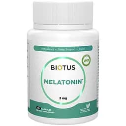 Мелатонин Biotus 3 мг 60 капсул