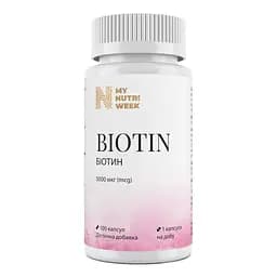Біотин, Biotin My Nutri Week 5000 мкг 100 капсул