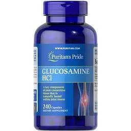 Глюкозамин Puritan's Pride Glucosamine HCl 680 мг 240 капсул