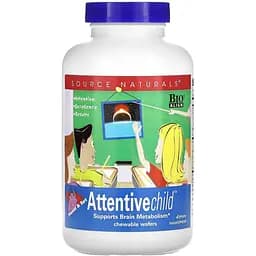 Уважна дитина Source Naturals Attentive Child солодкий смак 120 жувальних таблеток