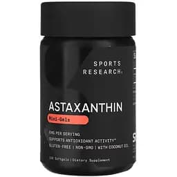 Астаксантин Sport Research Astaxanthin 6 мг 120 м'яких капсул - мініатюра 1