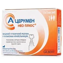 А-Церумен Нео Плюс ушной гигиенический раствор 2 мл 5 шт.