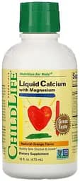 Вітаміни та мінерали ChildLife Liquid Calcium With Magnesium, 473 мл - апельсин