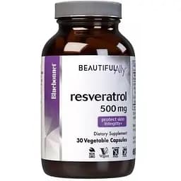 Ресвератрол Bluebonnet Nutrition Beautiful Ally 500 мг 30 капсул