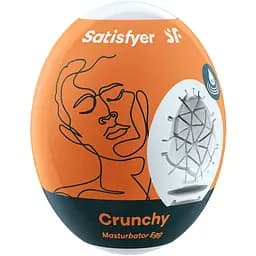 Мастурбатор яйце Satisfyer Egg Single Crunchy білий