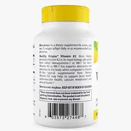 Вітаміни та мінерали Healthy Origins Vitamin K2 100 mcg as MK-7 Natural 180 вегакапсул