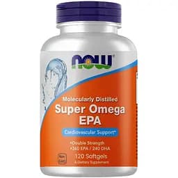 Жирные кислоты Now Super Omega-3 EPA 120 капсул