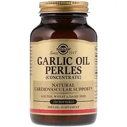 Чесночное масло Solgar Garlic Oil Perles Concentrate 250 капсул