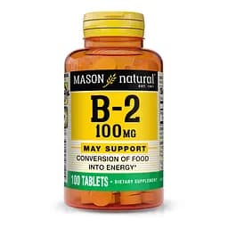 Вітаміни та мінерали Mason Natural Vitamin B2 100 mg 100 таблеток