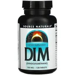Натуральна добавка Source Naturals DIM (Diindolylmethane) 100 mg 120 таблеток