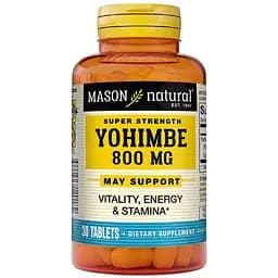 Йохімбе Mason Natural Super Strength Yohimbe 800 мг 30 таблеток