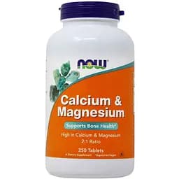 Витамины и минералы Now Calcium & Magnesium 250 таблеток