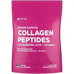Колаген морський + гіалуронова кислота + вітамін C Biotus 206 г