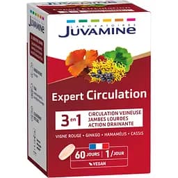 Гінкго + гамамеліс Juvamine Циркуляція 60 капсул