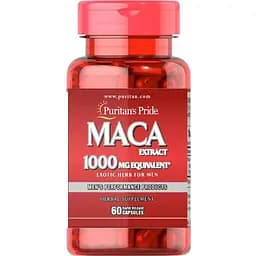 Натуральная добавка Puritan's Pride MACA Extract 1000 mg 60 капсул