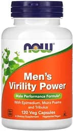 Натуральна добавка NOW Men's Virility Power, 120 вегакапсул
