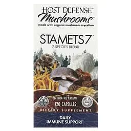 Міцелій з 7 видів грибів Host Defense Stamets 7, 120 вегакапсул для підтримки імунної системи
