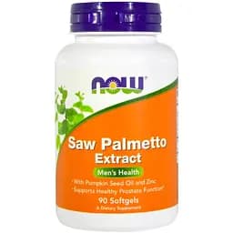 Со Пальметто Now Foods Saw Palmetto мужское здоровье с маслом семян тыквы и цинком 160 мг 90 капсул