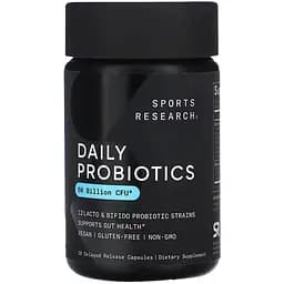Комплекс пробіотиків Sport Research Daily Probiotics with Prebiotics 60 Billion CFU 30 веганських капсул