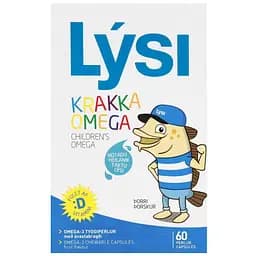 Набір: омега-3 для дітей Lysi з вітаміном D3 жувальні капсули з фруктовим смаком №60 + омега-3 Lysi Forte капсули 1000 мг №64 - мініатюра 3