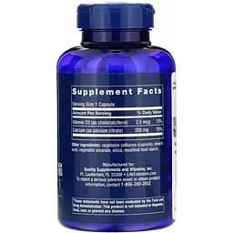 Цитрат кальцію Life Extension Calcium Citrate з вітаміном D 200 капсул - мініатюра 2