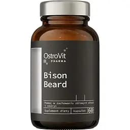 Вітаміни та мінерали OstroVit Pharma Bison Beard, 60 капсул для підтримки шкіри, волосся та нігтів