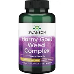 Комплекс для сексуальної та репродуктивної підтримки Swanson Horny Goat Weed Complex 120 капсул (100-28-0677065-20)
