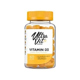 Вітамін D3 VPLab UltraVit Vitamin D3 Gummies, 60 желейок для підтримки кісток та зубів.