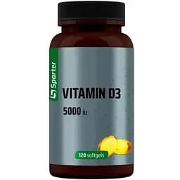 Вітамін D3 Sporter Vitamin D3 5000 IU, 120 капсул для підтримки нервової системи